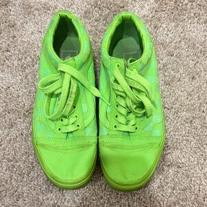 Vibrant Green Kids Sneakers